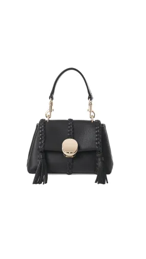 Penelope Mini Soft Shoulder Bag - Black