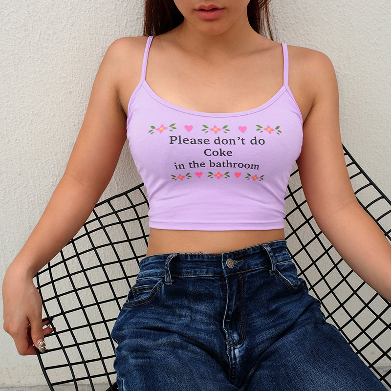 ''PLEASE DON'T DO COKE IN THE BATHROOM'' VEST BY22357