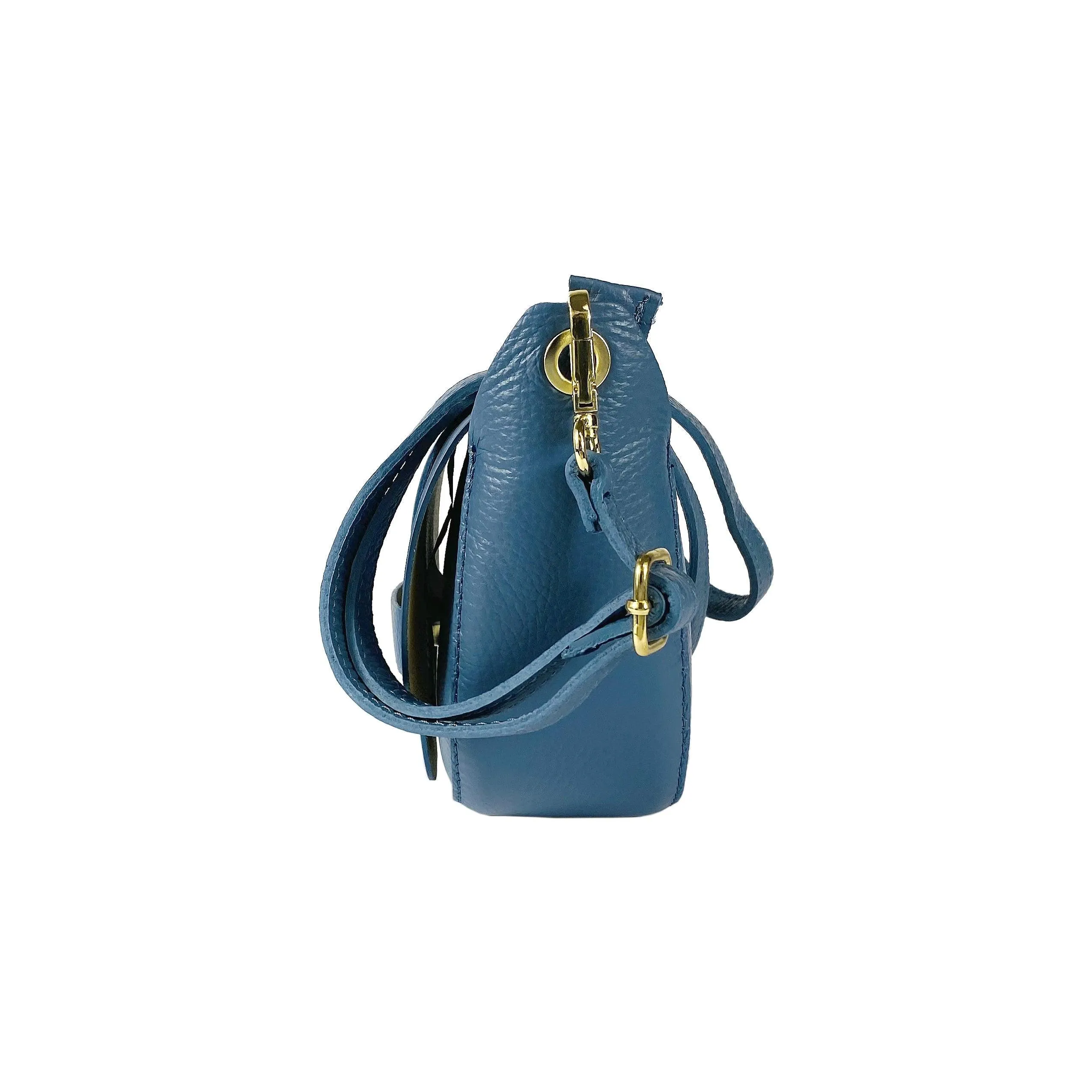 RB1010P | Women's Shoulder Bag in Genuine Leather | 21 x 17 x 8 cm