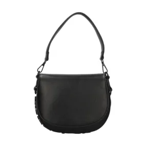 RoccoBarocco 10902 NINA Flap Bag Borsa a Mano Donna in Ecopelle Black