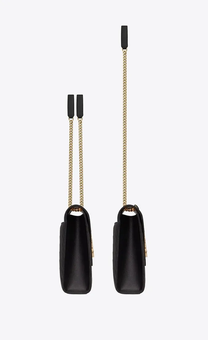 Saint Laurent Large Envelope Chain Bag Black