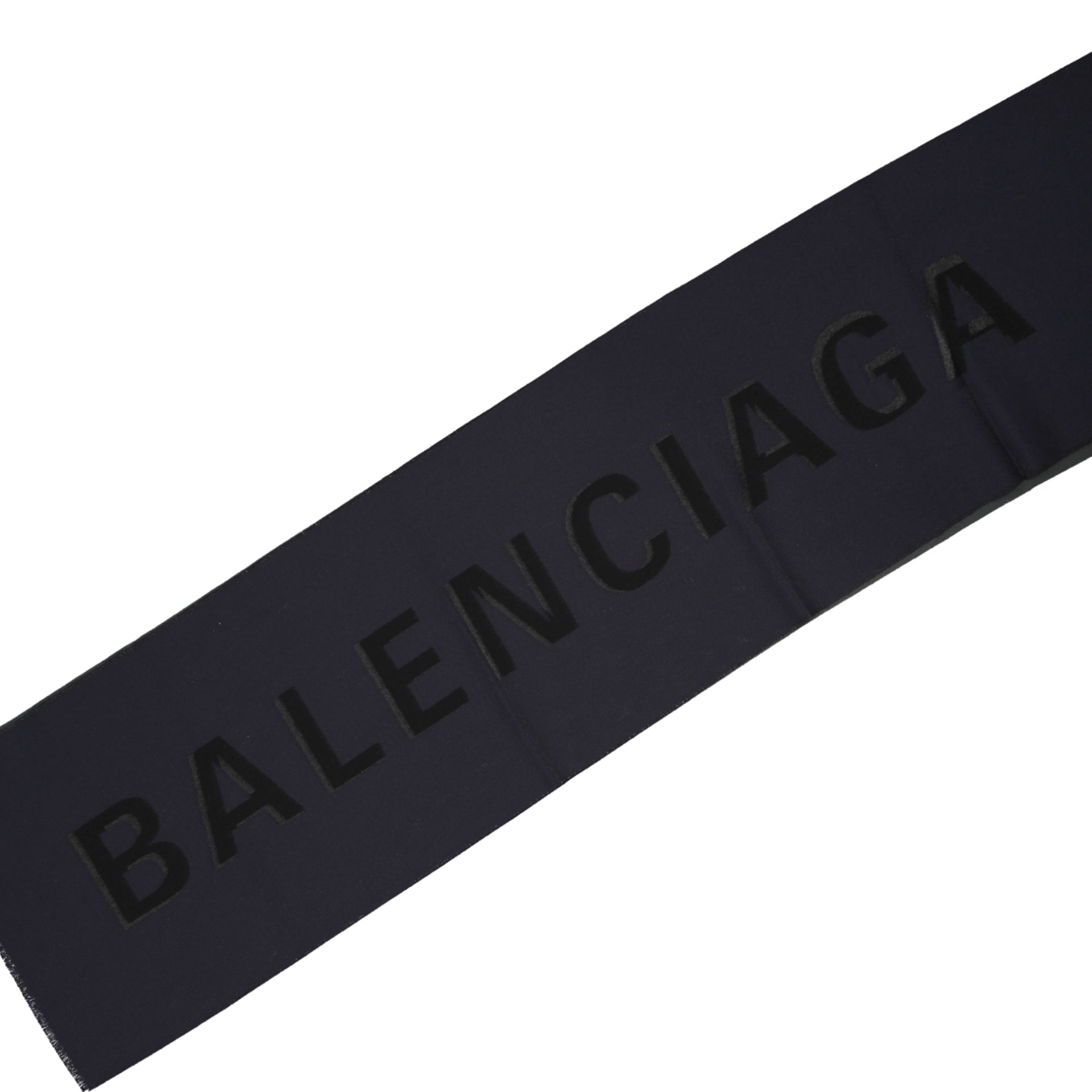 Sciarpa in lana con logo Balenciaga