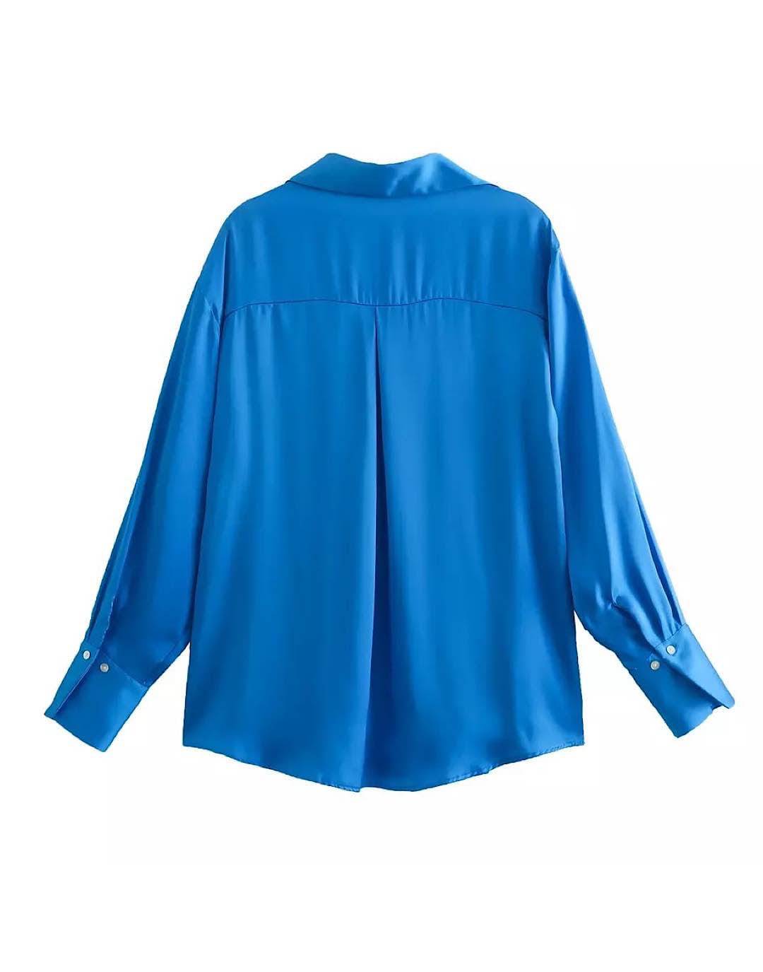 Silk Satin Plain Shirt