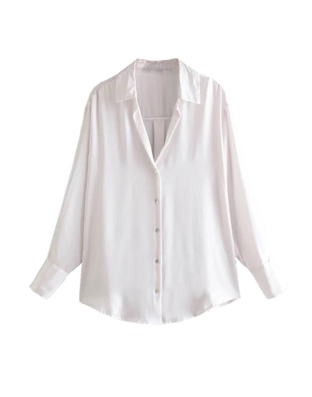 Silk Satin Plain Shirt