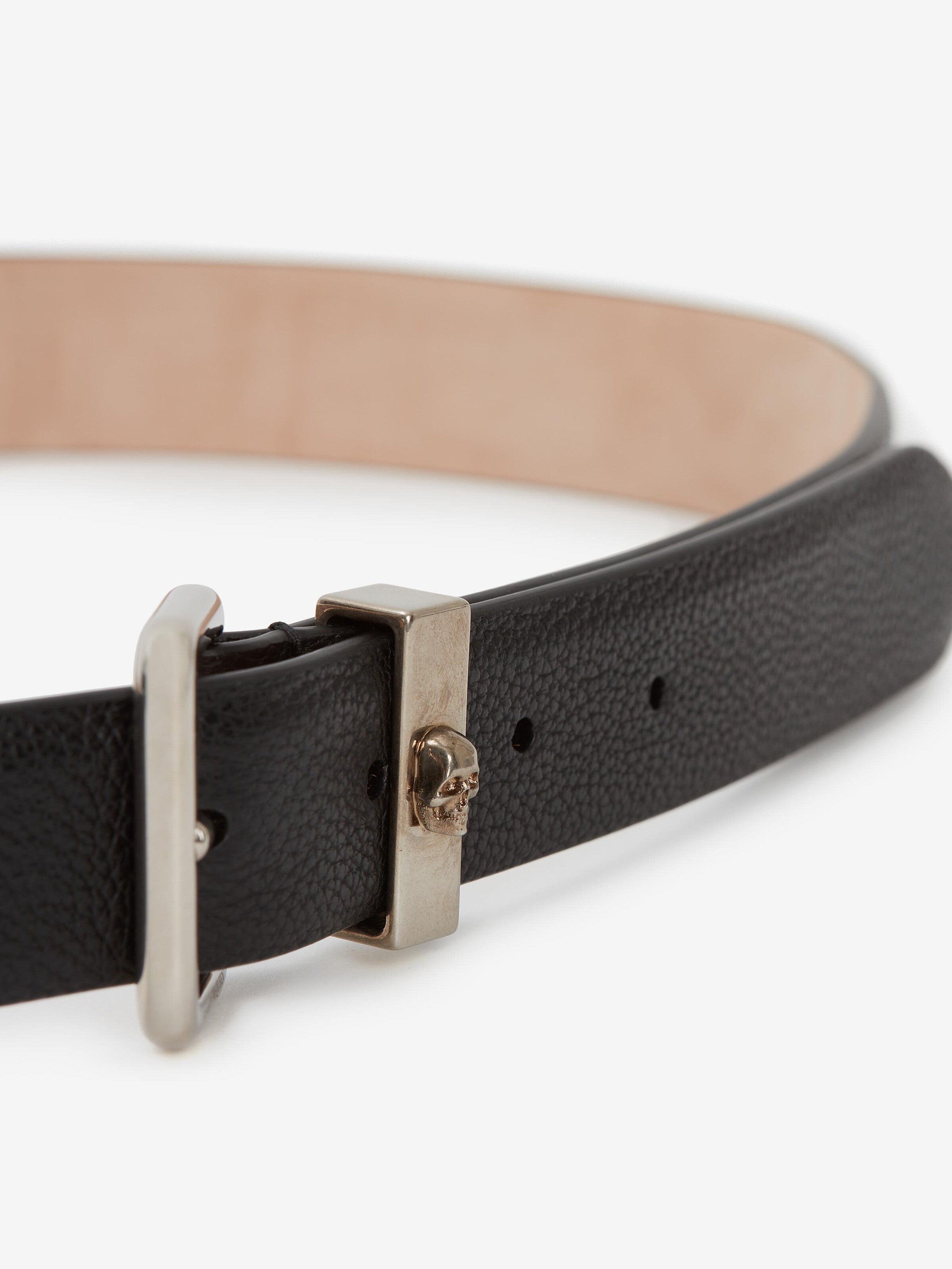 Skull Identity Belt Smooth, Black