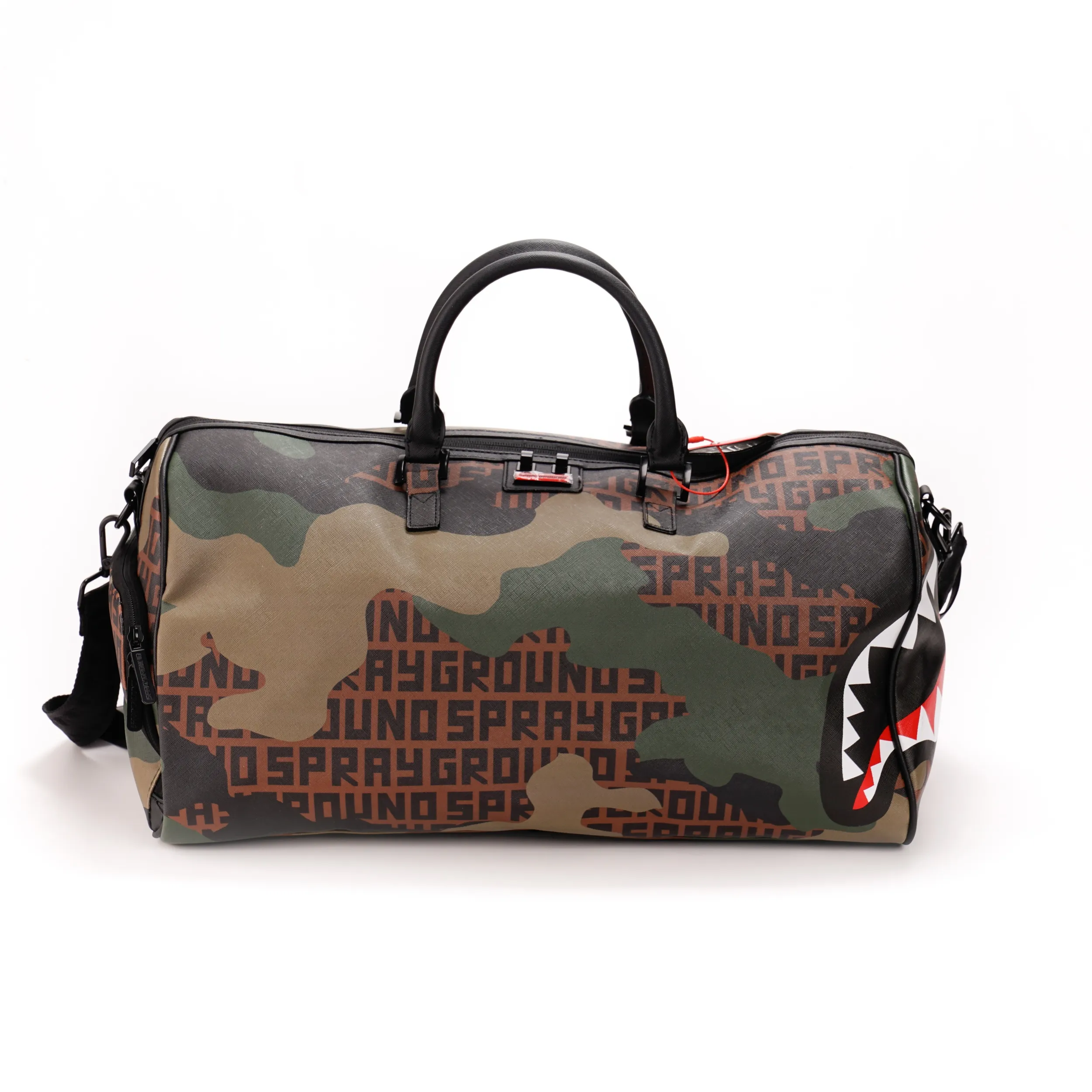 SPRAYGROUND BAG CAMO BRANDED DUFFLE BROWN