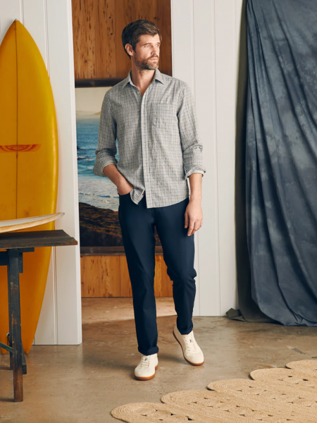 SUNWASHED CHAMBRAY SHIRT, SILVER FALLS PLAID