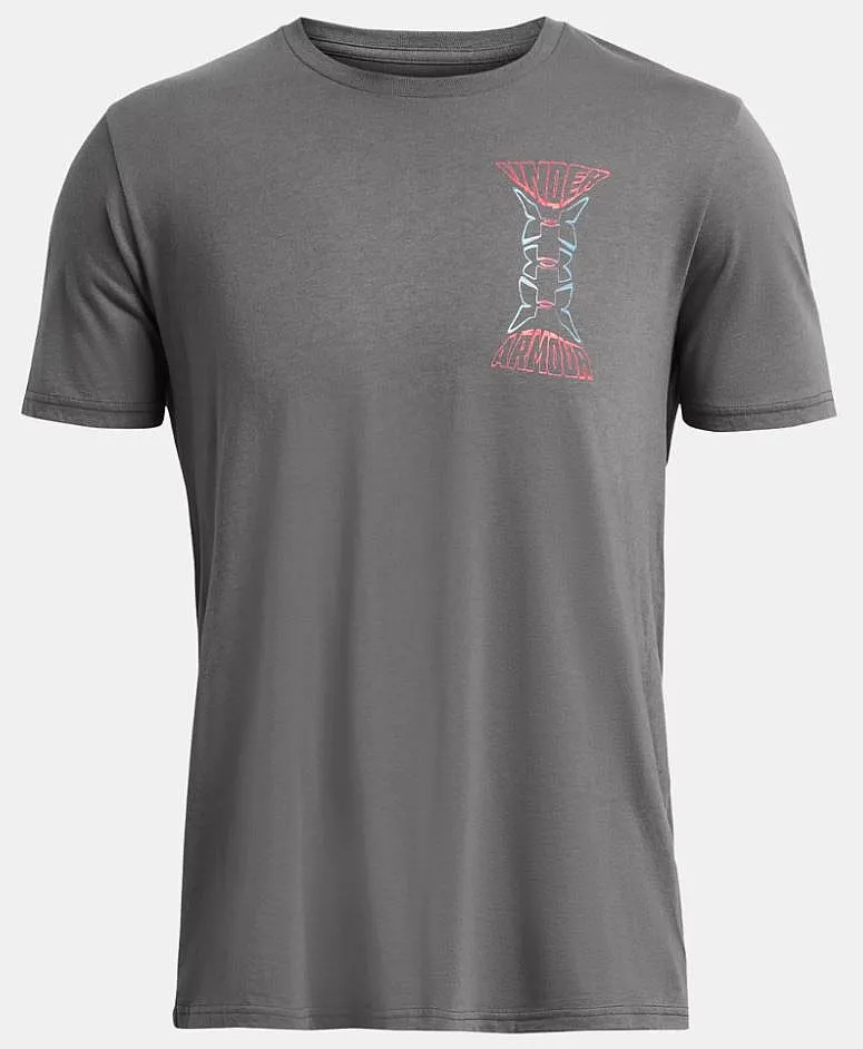 T-Shirt Under Armour Dusk To Dawn Skul - Castlerock/Coho - men´s