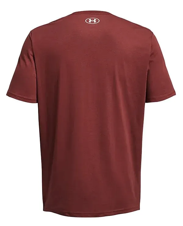 T-Shirt Under Armour Sportstyle Left Chest - Cinna Red/White - men´s