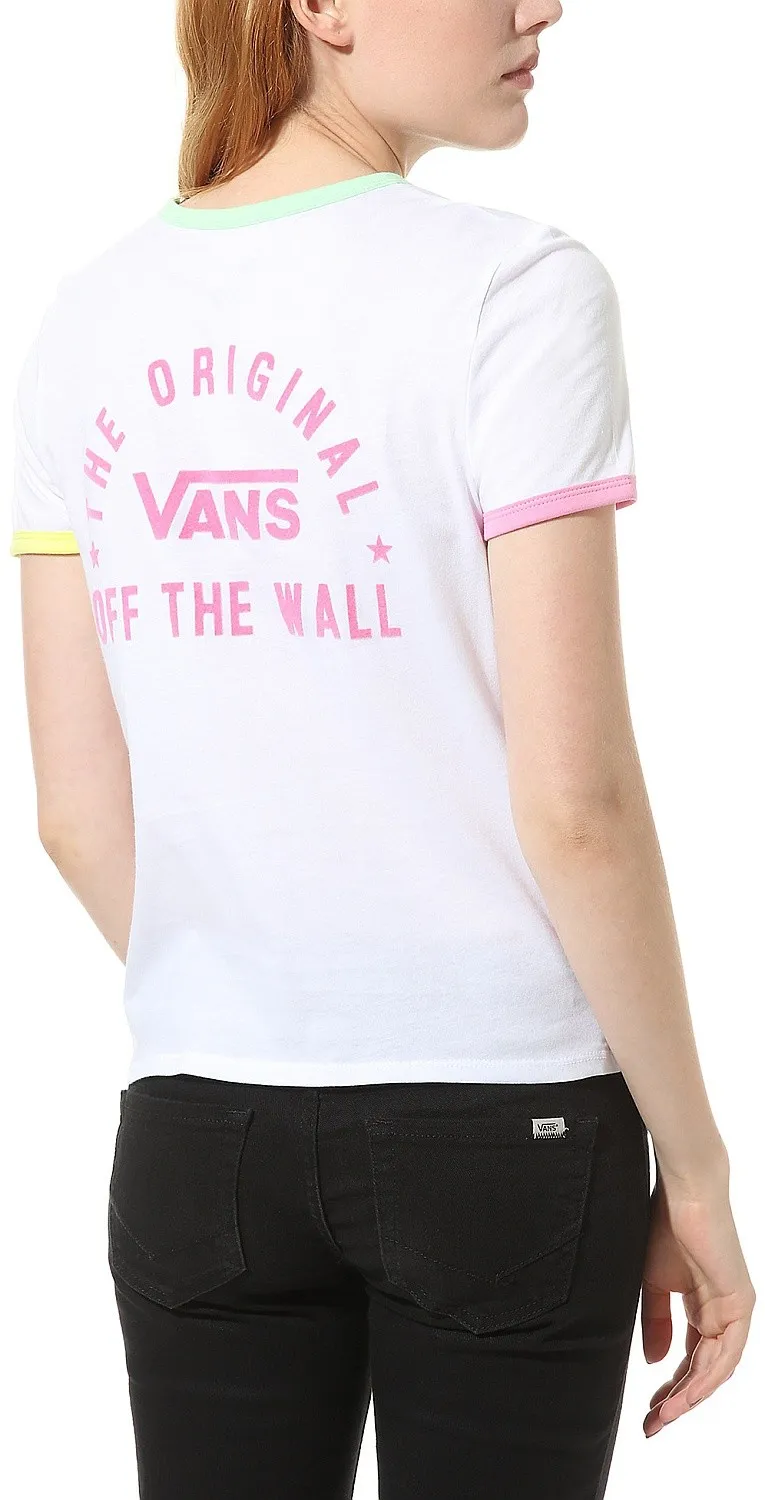 T-Shirt Vans Rally Bell - White/Green Ash - women´s