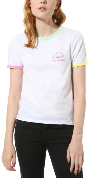 T-Shirt Vans Rally Bell - White/Green Ash - women´s