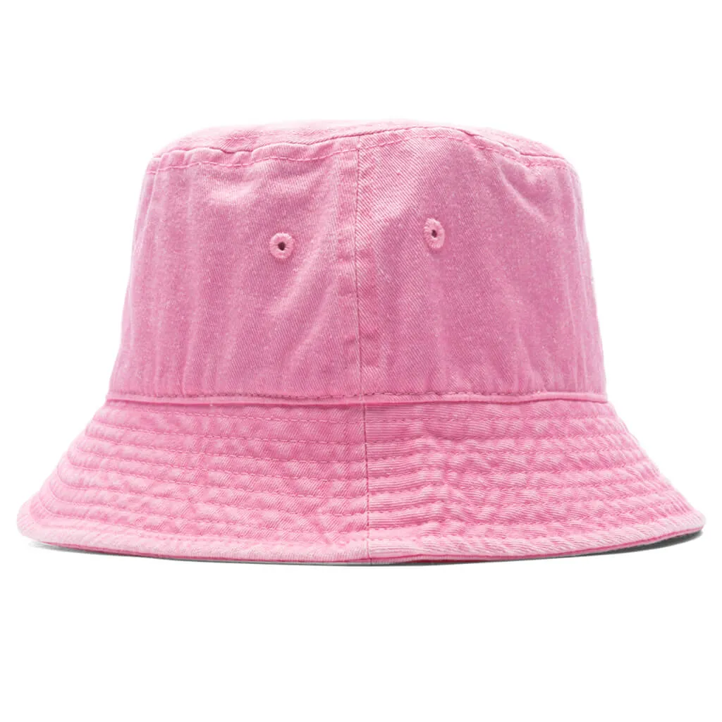 Washed Stock Bucket Hat - Pink