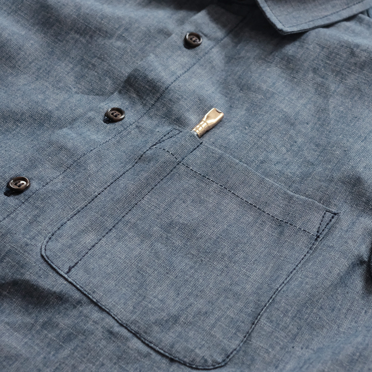 Weathervane Shirt –  Smoke Chambray