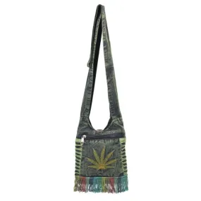 Weed Leaf Green Mini Hobo