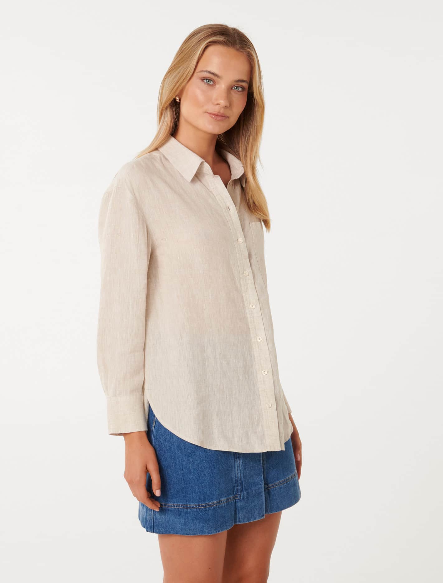 Willa Washed Linen Blend Shirt