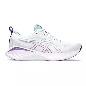 Women's Asics GEL-Cumulus 25, White/Gris Blue, 11 B Medium