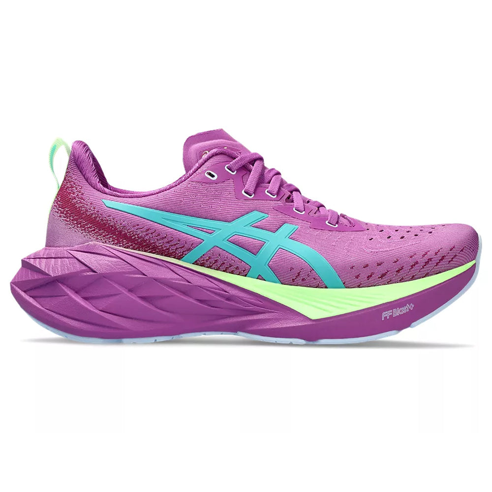 Women's Asics Novablast 4 Lite-Show, Lite-Show/Illuminate Green, 8.5 B Medium