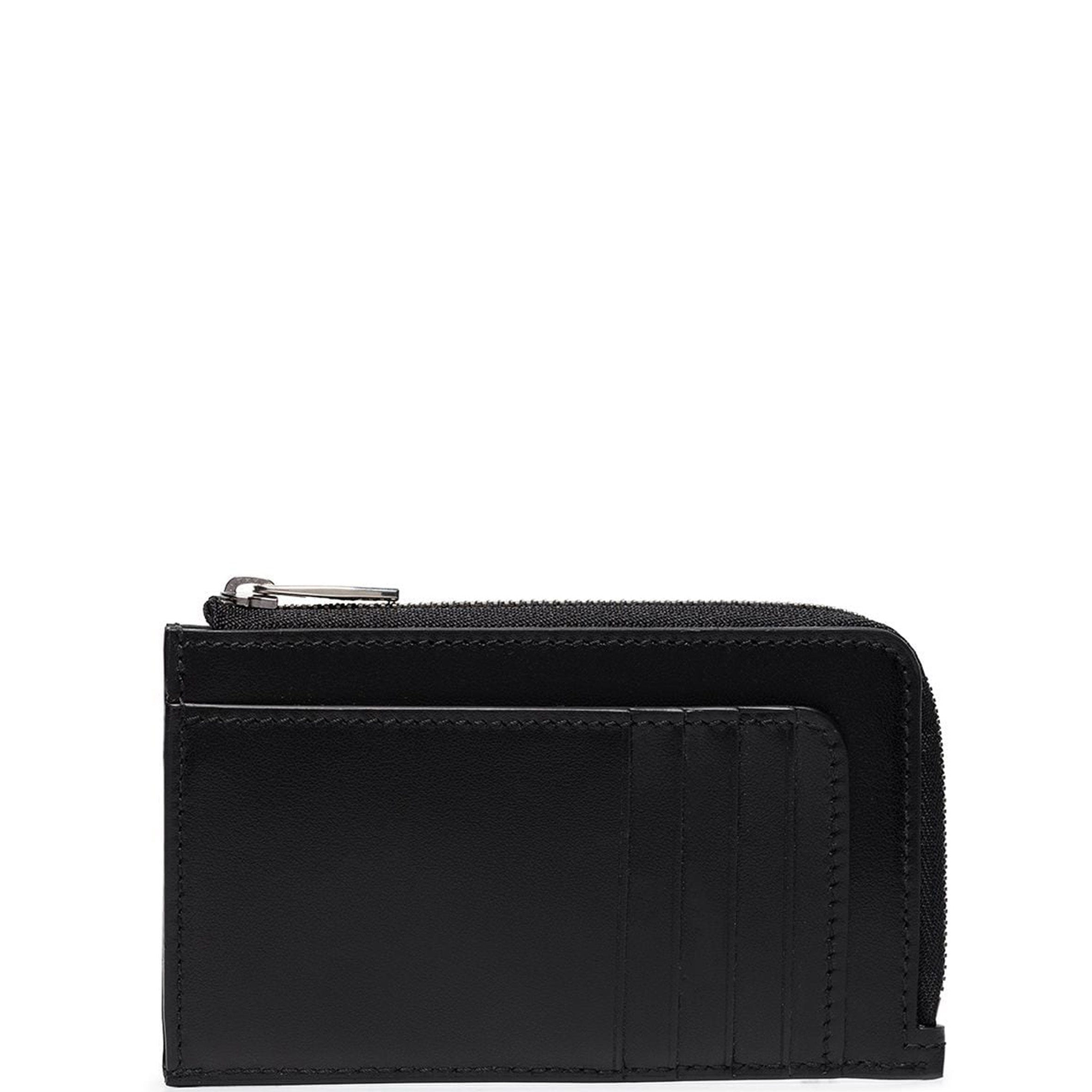 Zip Cardholder Large, Black/Silver